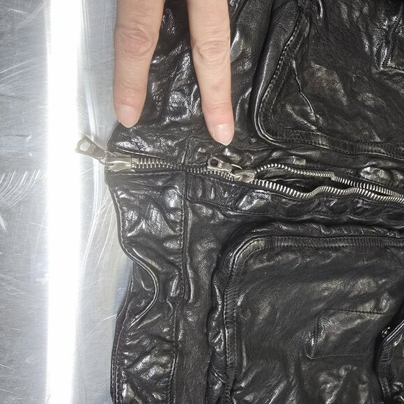 Neil Barrett "Orlando" Jacket. High-fashion textured leather. Men's XL slim - Picture 6 of 16